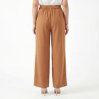 Toffee Wide Leg Formal Pants