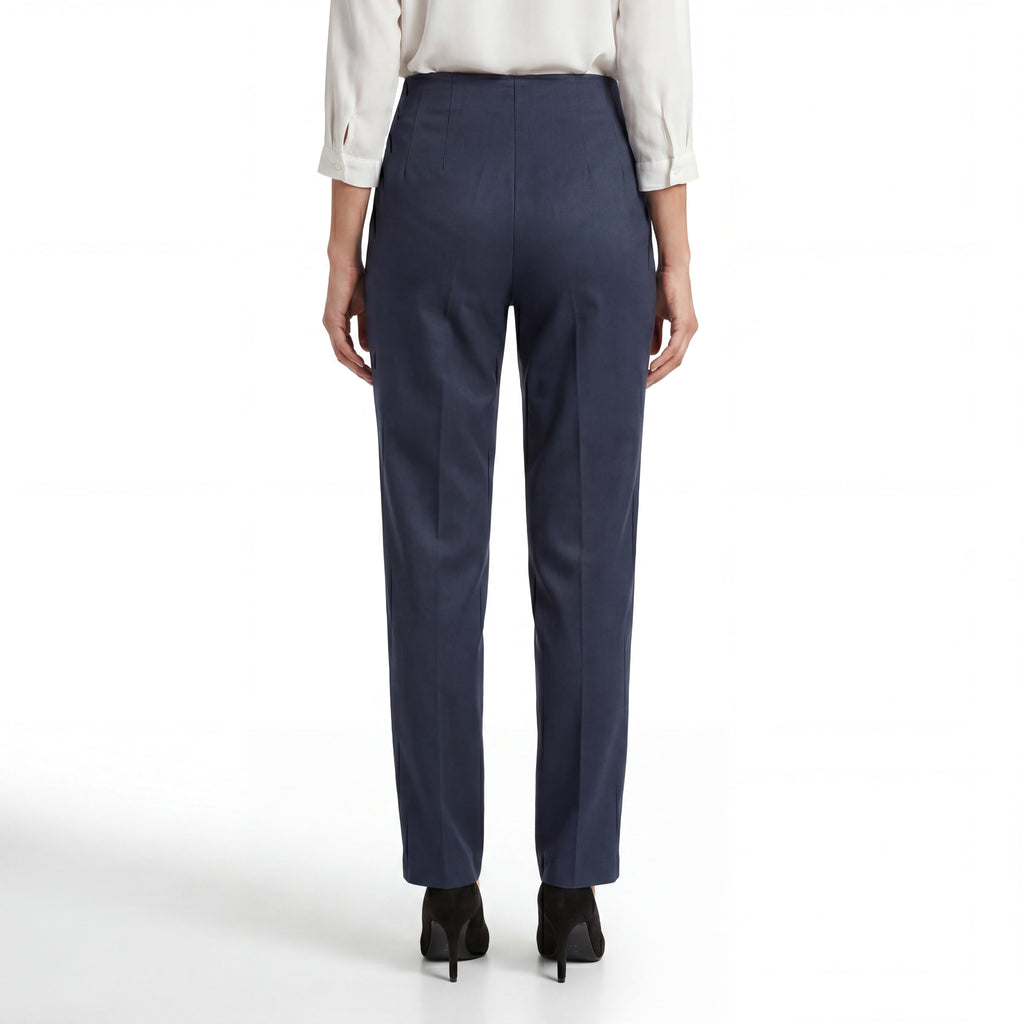 Navy Straight Leg Formal Pants