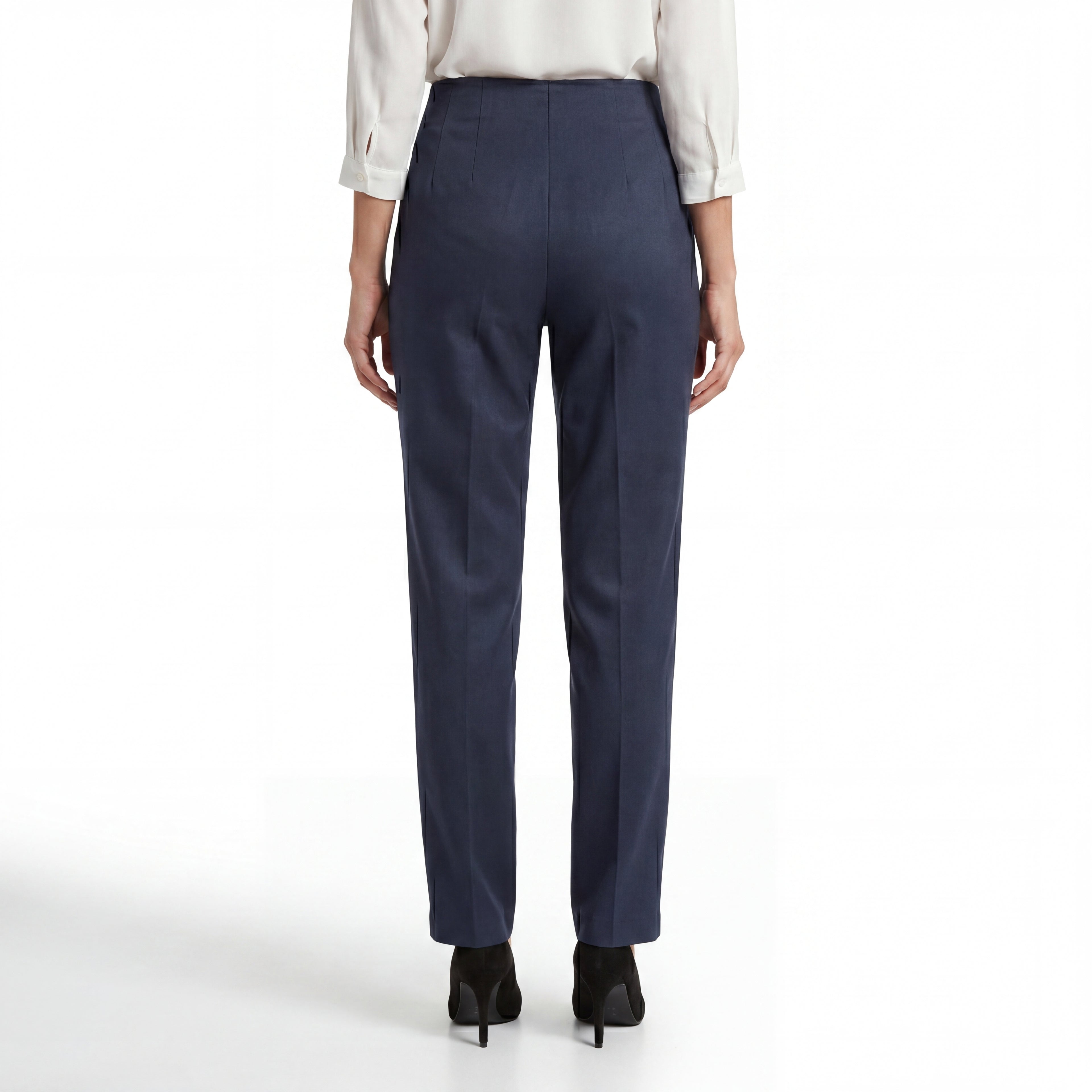 Navy Straight Leg Formal Pants