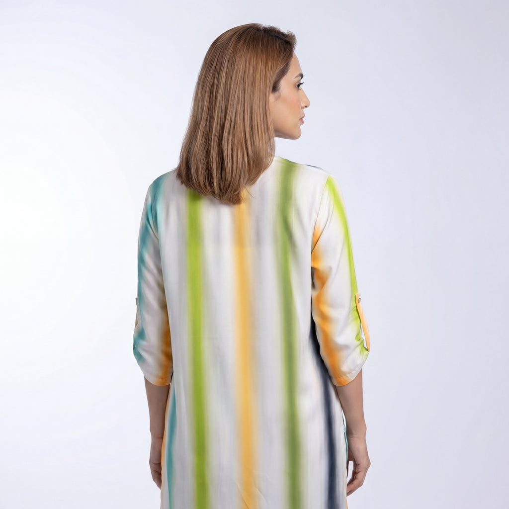 Watercolor Stripe Top