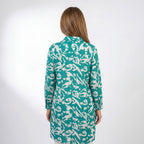 Teal Abstract Shirt