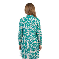 Teal Abstract Shirt