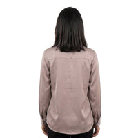 Mocha Satin Shirt