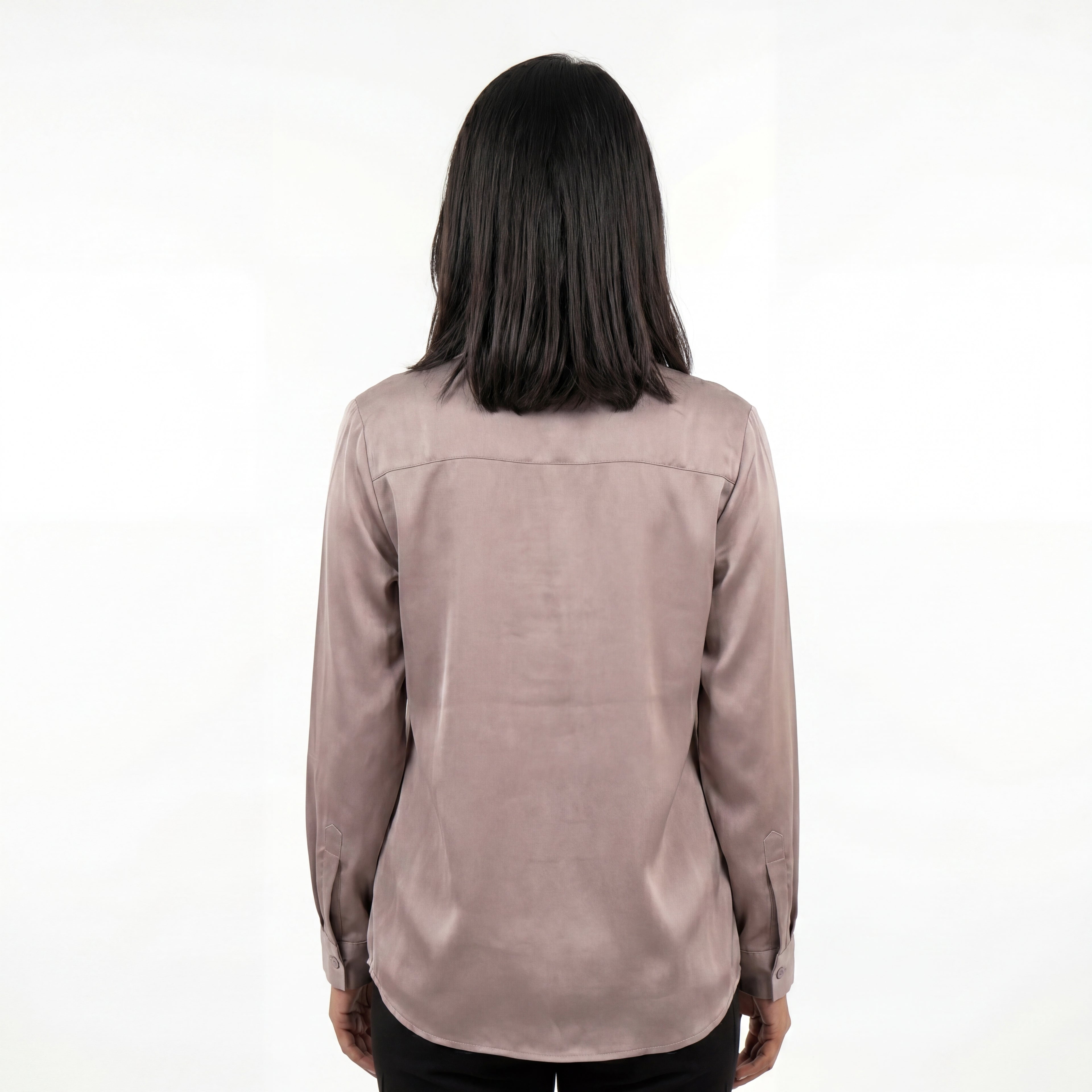 Mocha Satin Shirt