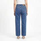 Cross Waist Wide Leg Jeans