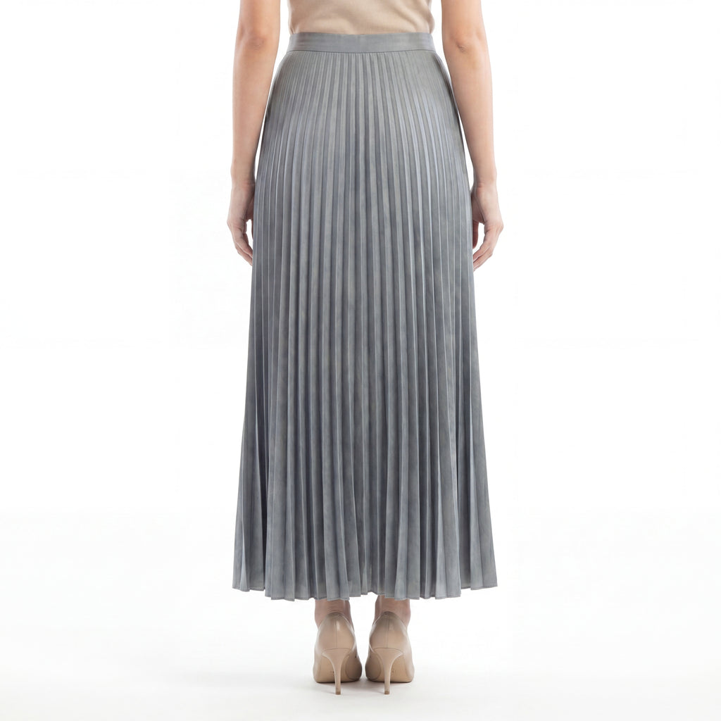 Pewter Pleat Skirt