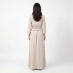 Latte Smocked Waist Maxi