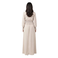 Latte Smocked Waist Maxi