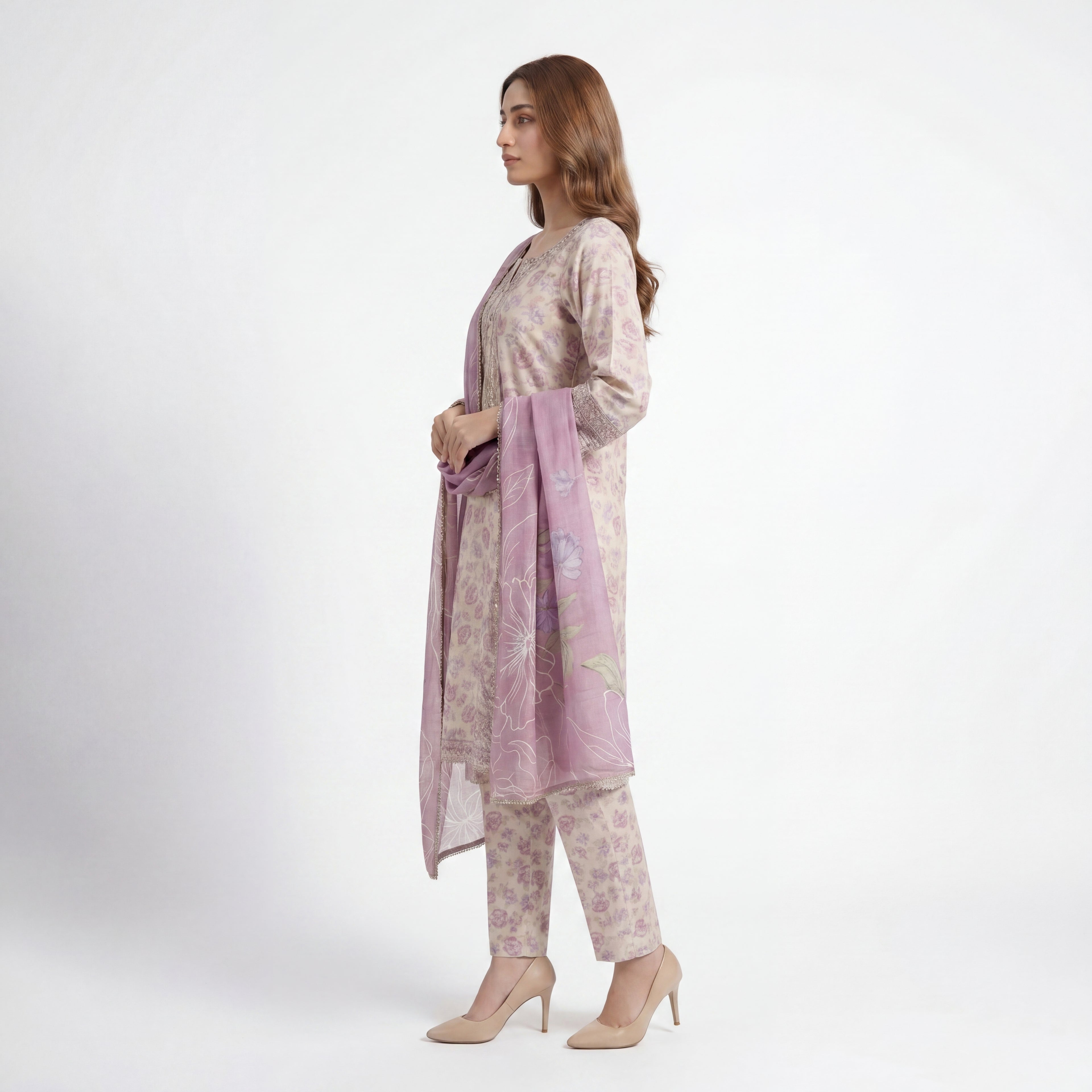 Muskin Blush Garden – 3PC Suit