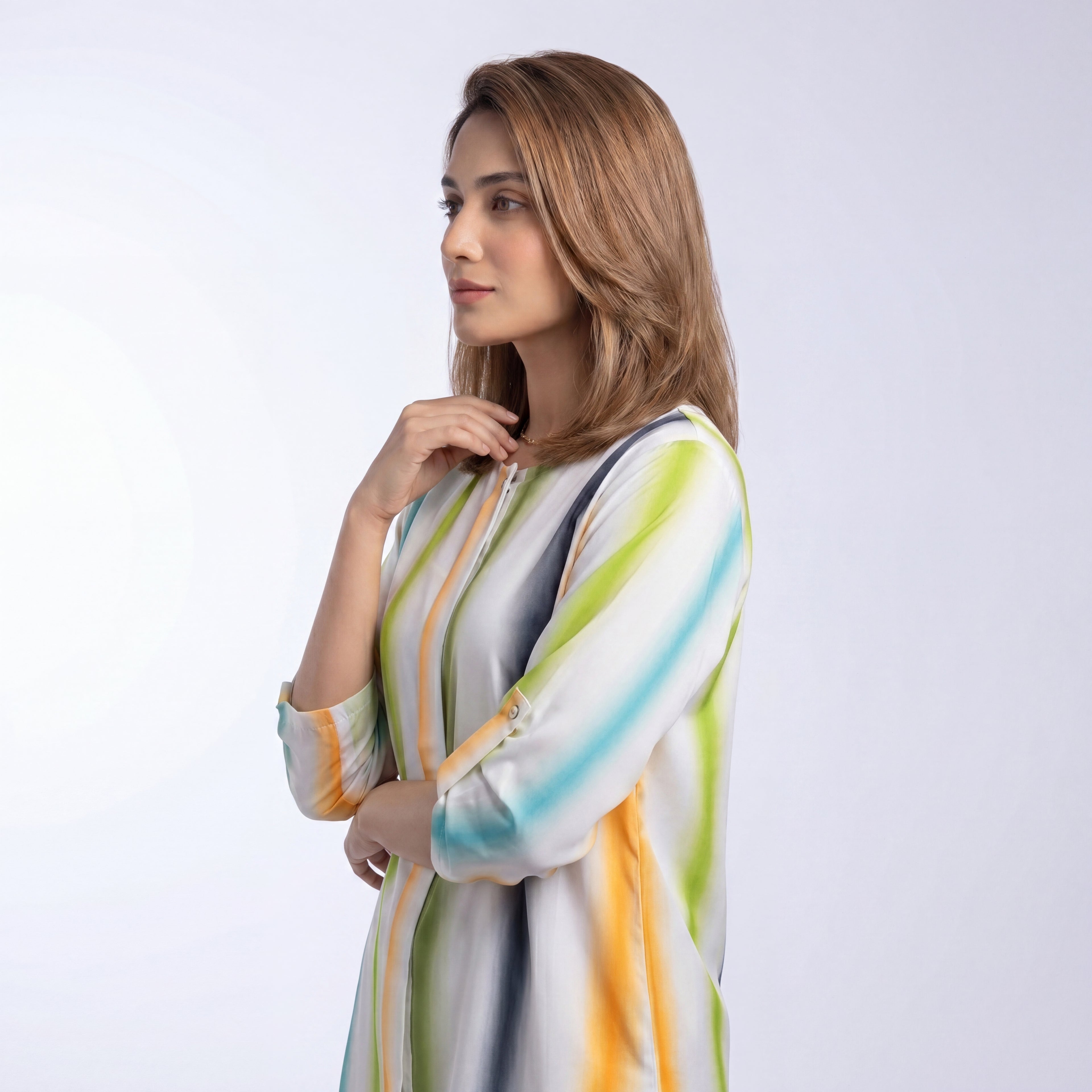 Watercolor Stripe Top