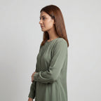 Sage Gathered Top