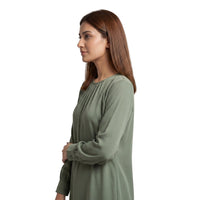 Sage Gathered Top