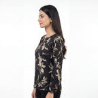 Noir Floral Blouse