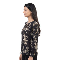 Noir Floral Blouse