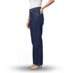 Indigo Cross Waist Jeans