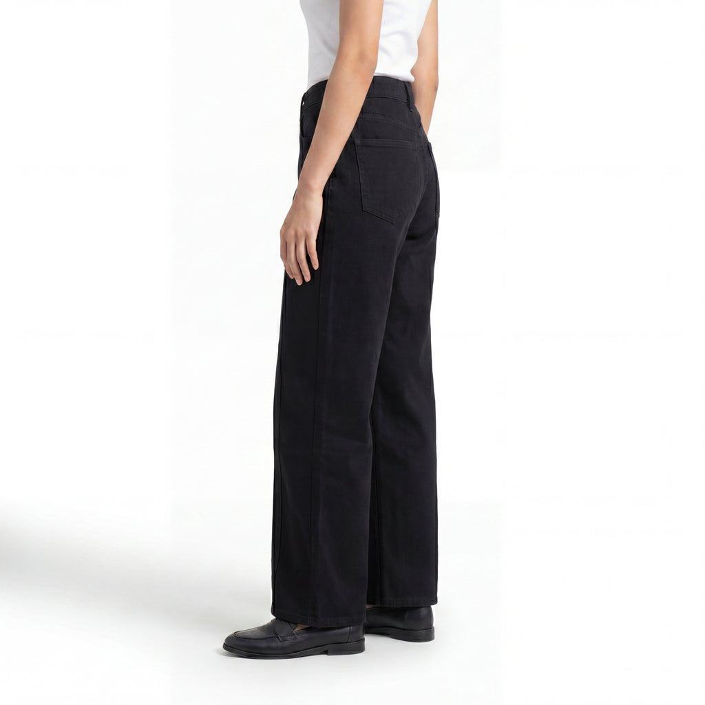 Noir Wide Leg Jeans
