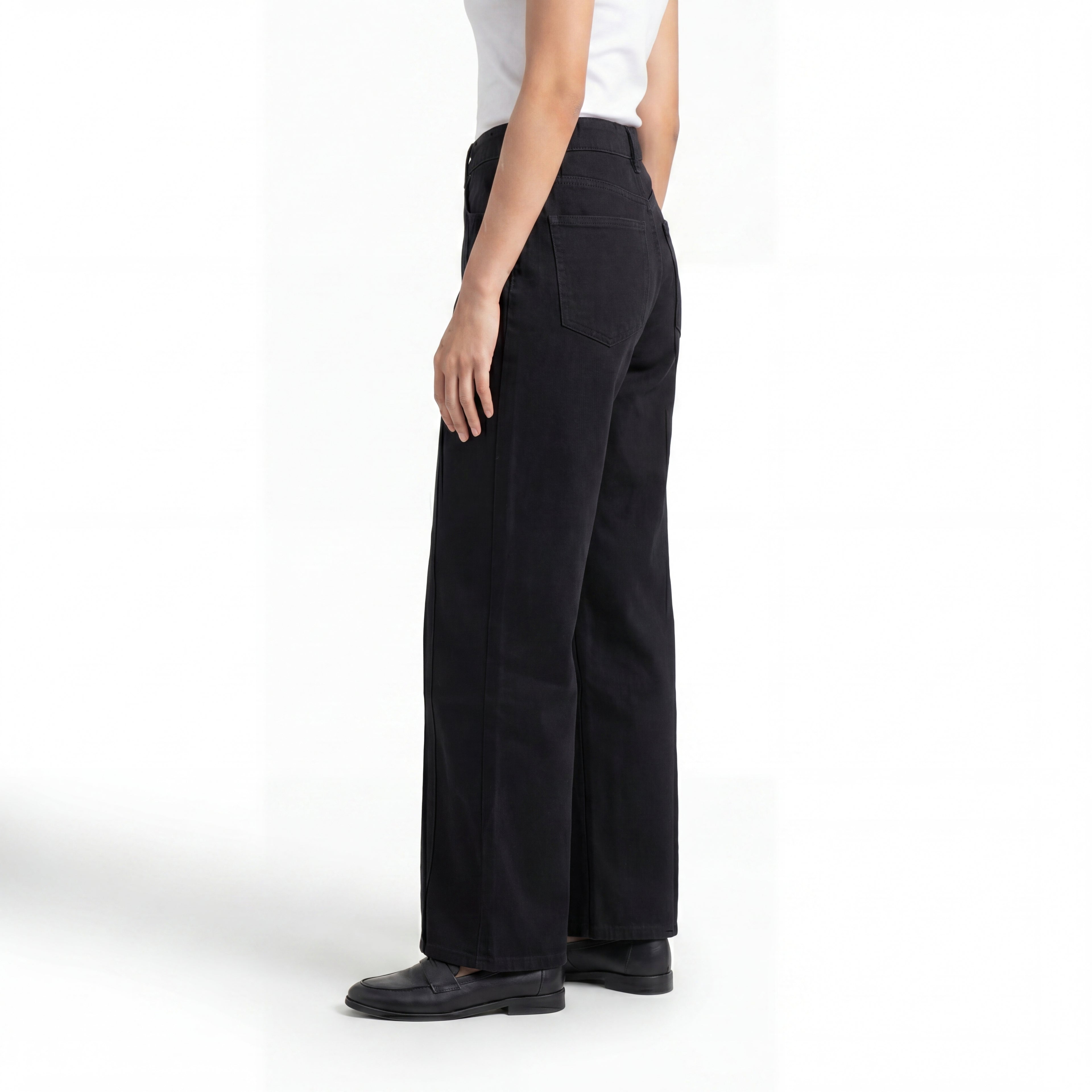 Noir Wide Leg Jeans