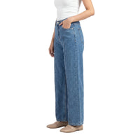 Seam Detail Wide Leg Jeans