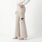 Stone Utility Flare Trouser