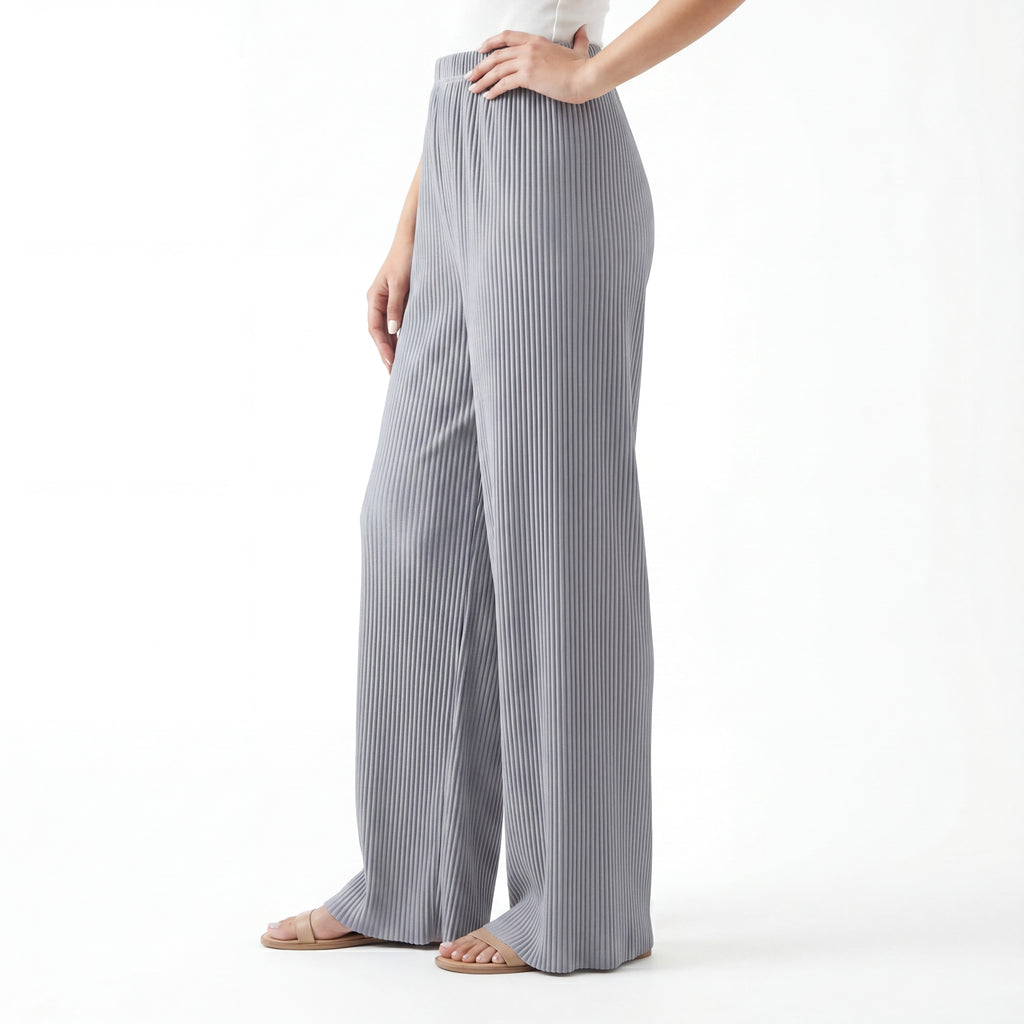 Slate Pleat Palazzo