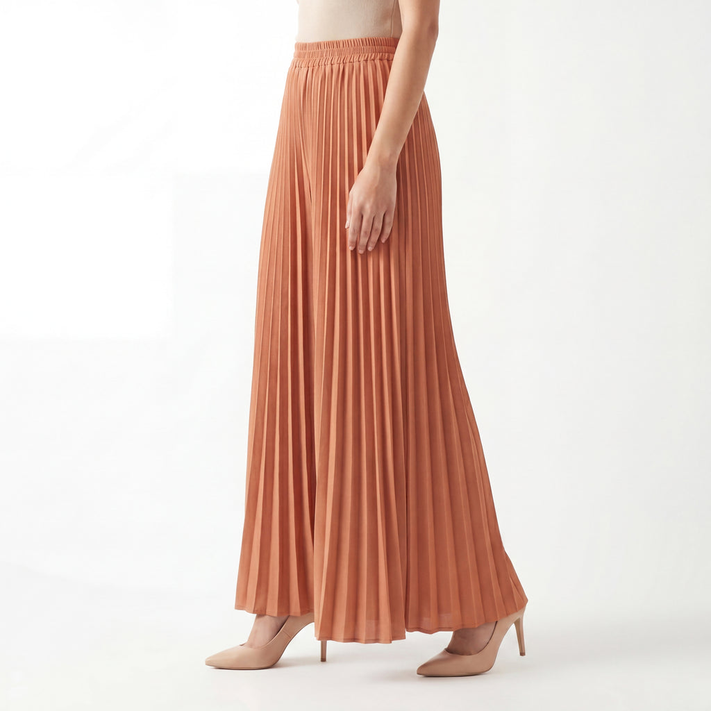 Ember Pleat Palazzo