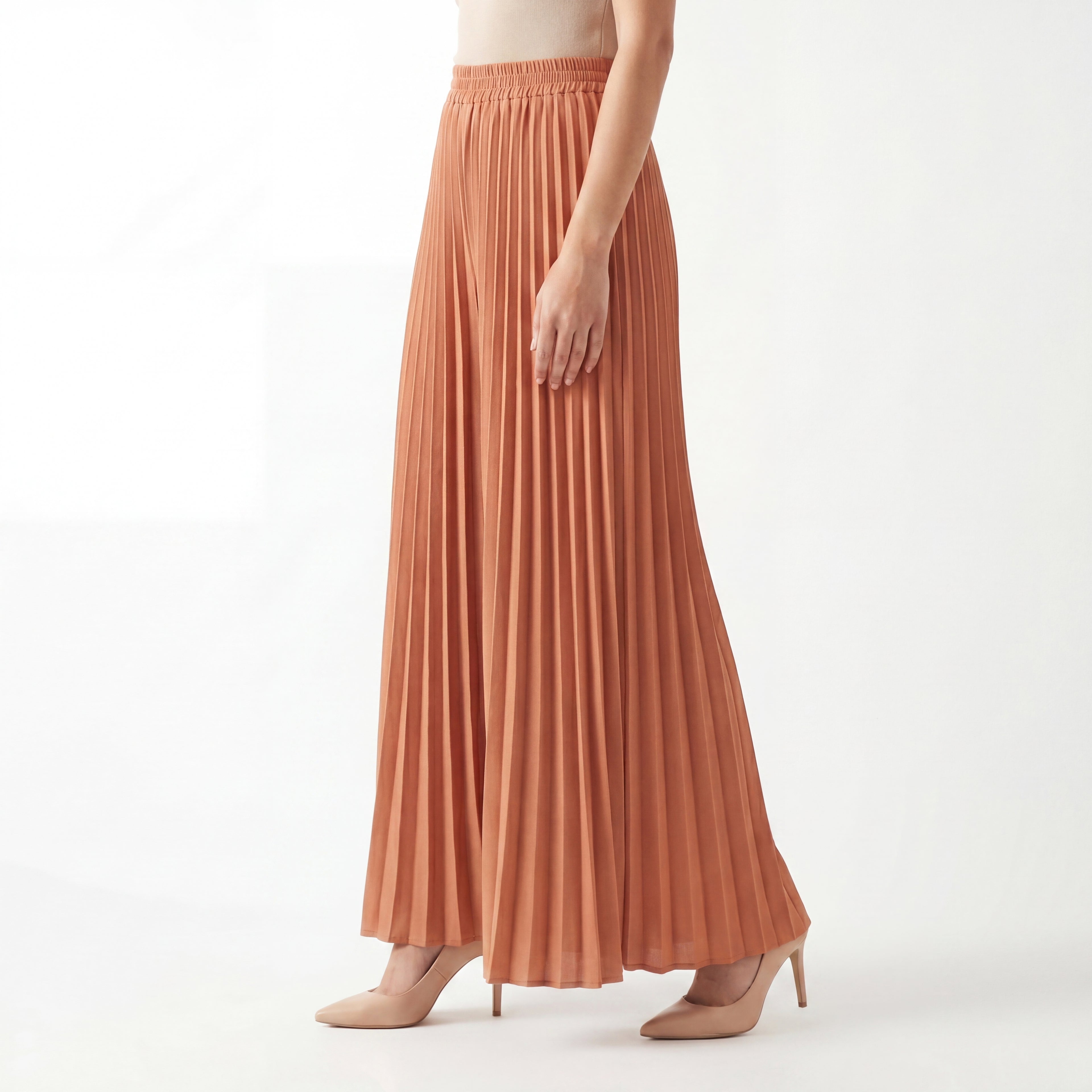 Ember Pleat Palazzo