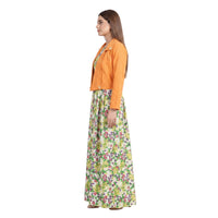 Garden Print Jacket Maxi