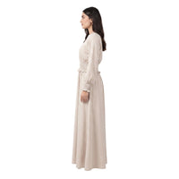 Latte Smocked Waist Maxi