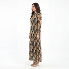 Midnight Floral Pleat Maxi
