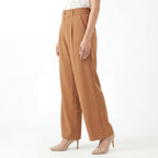 Toffee Wide Leg Formal Pants