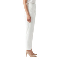 White Tapered Formal Pants