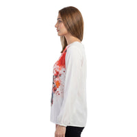 Crimson Bloom Top