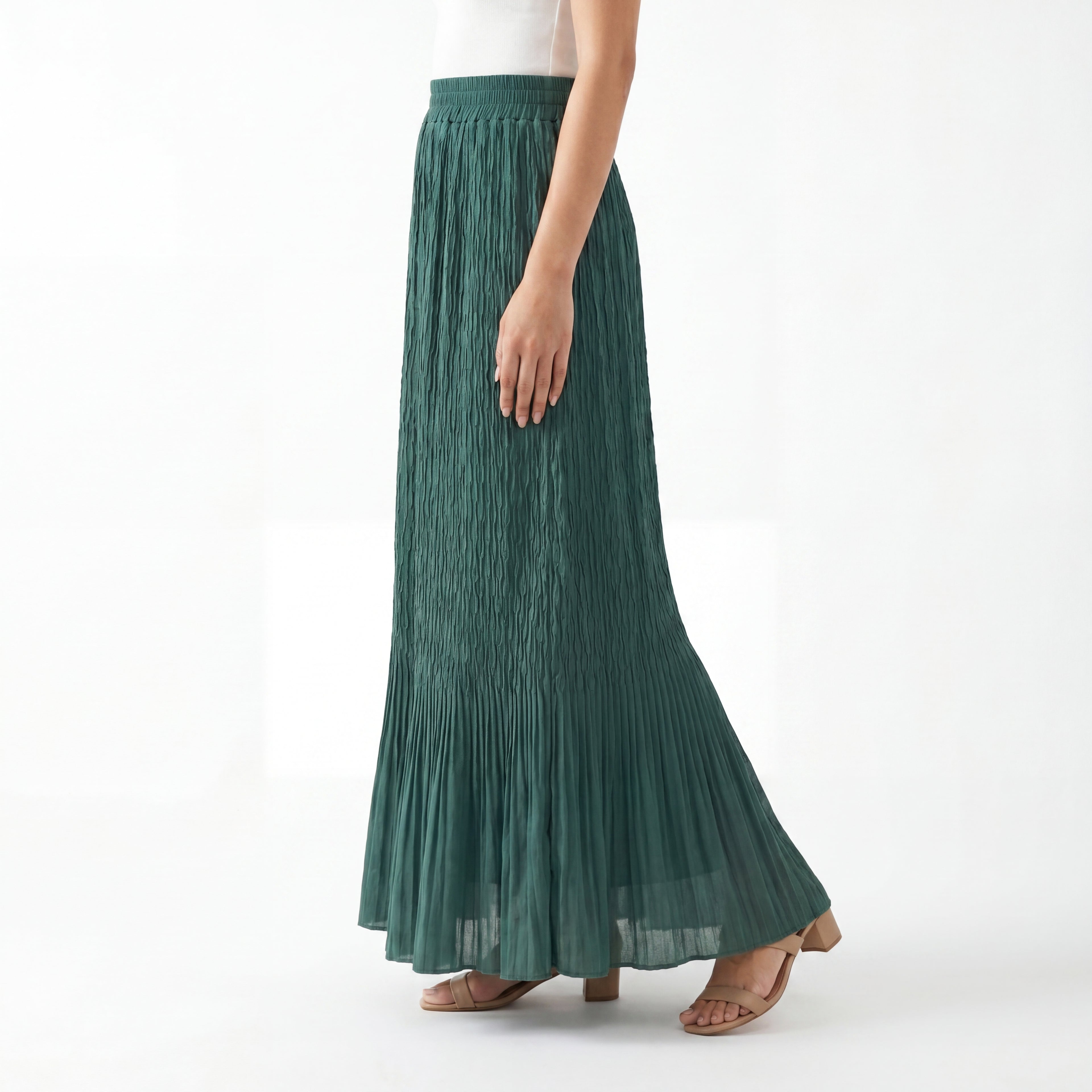Teal Tier Skirt
