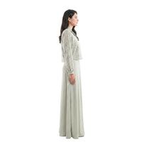 Sage Lace Overlay Maxi