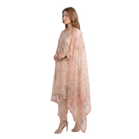 Muskin Peach Flora – 3PC Suit