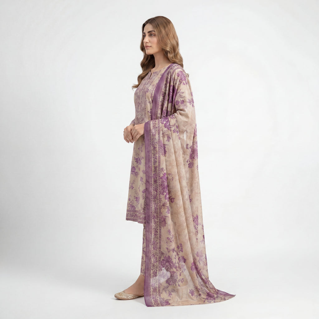 Muskin Sand Bloom – 3PC Suit