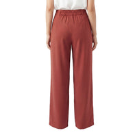 Rust Wide Leg Formal Pants