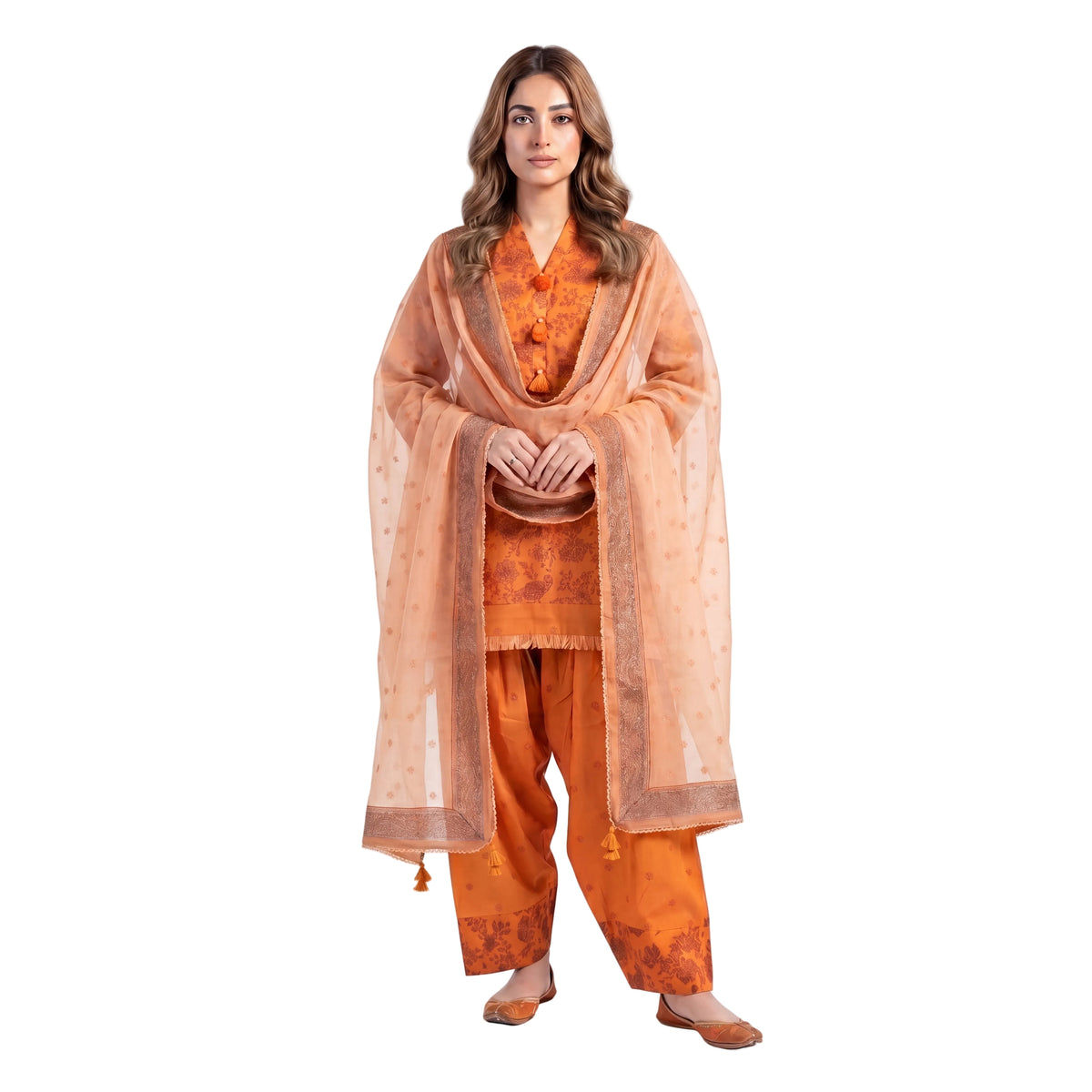 Rust Aura Premium Women's 3-Piece Suit