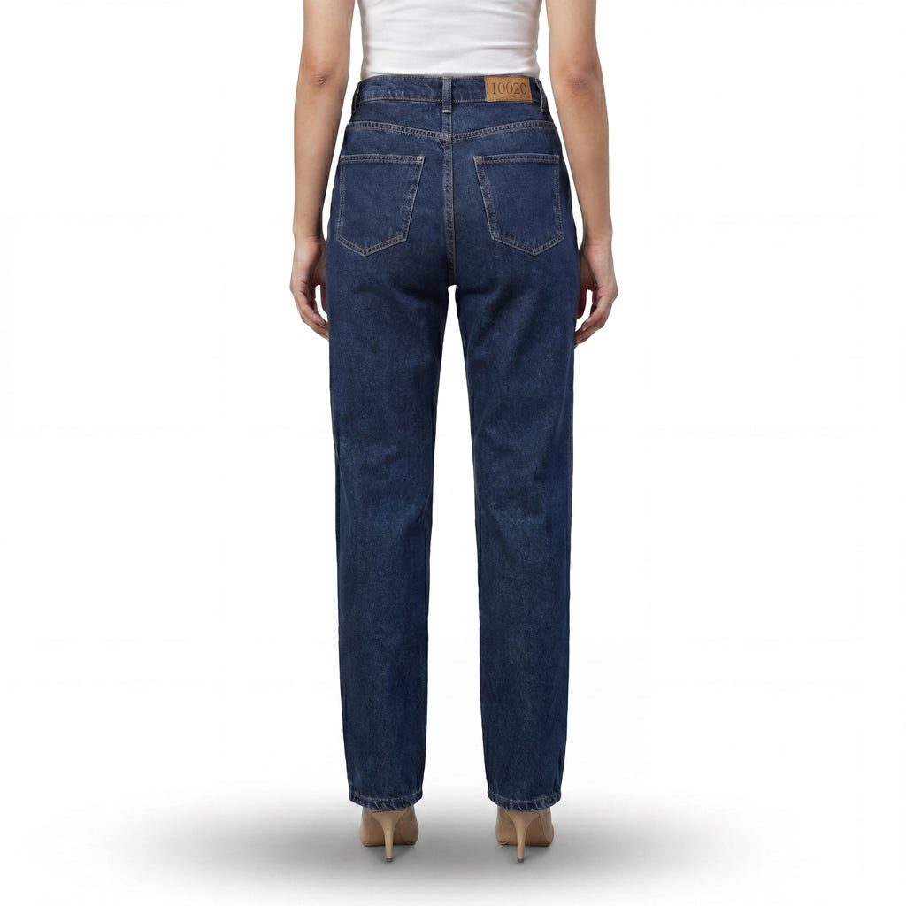 Indigo Cross Waist Jeans