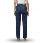 Indigo Cross Waist Jeans