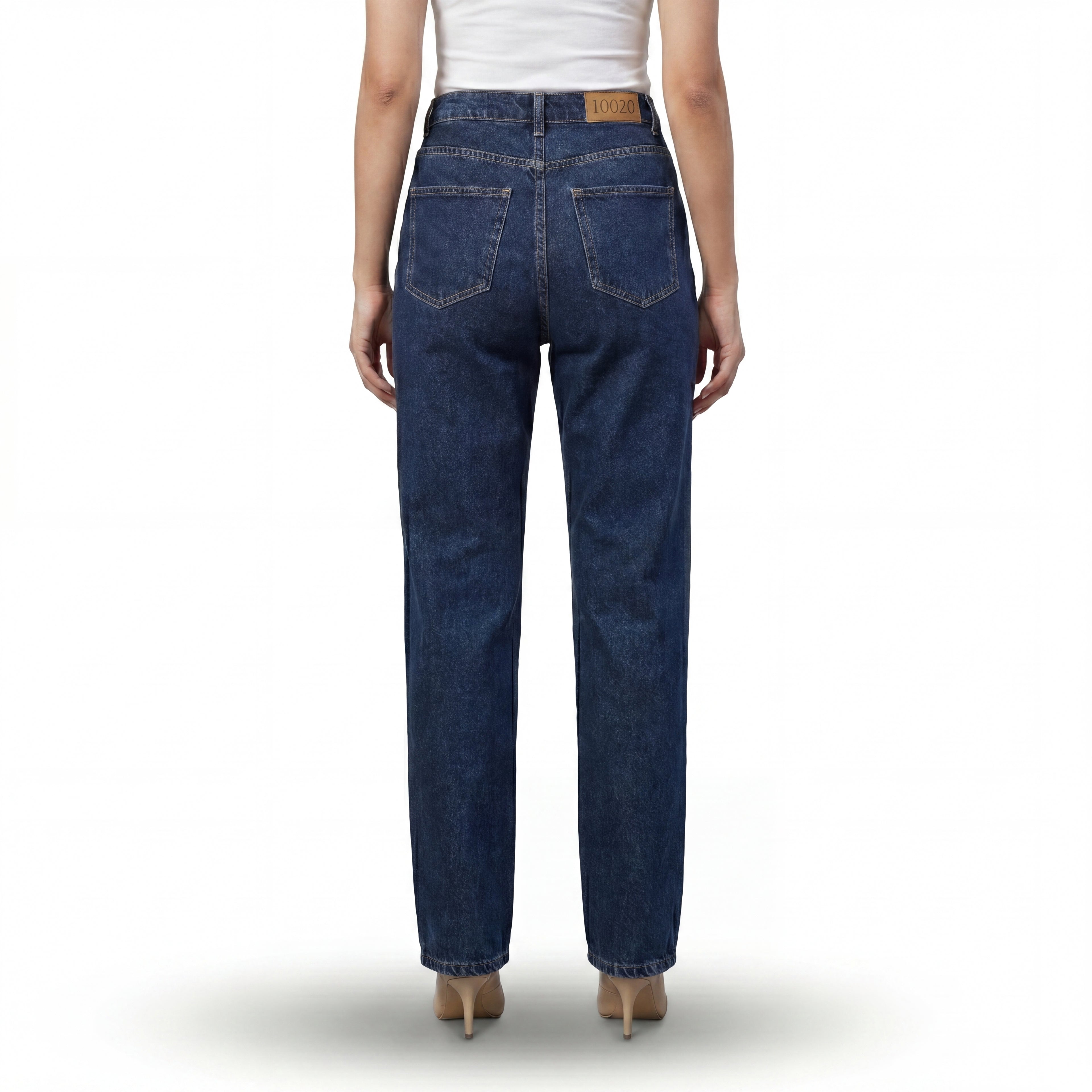 Indigo Cross Waist Jeans