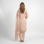 Muskin Peach Flora – 3PC Suit