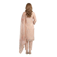 Muskin Peach Flora – 3PC Suit