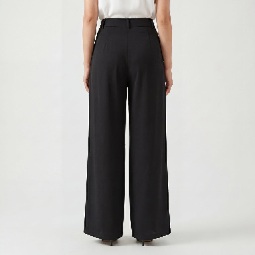 Noir Patch Pocket Formal Pants