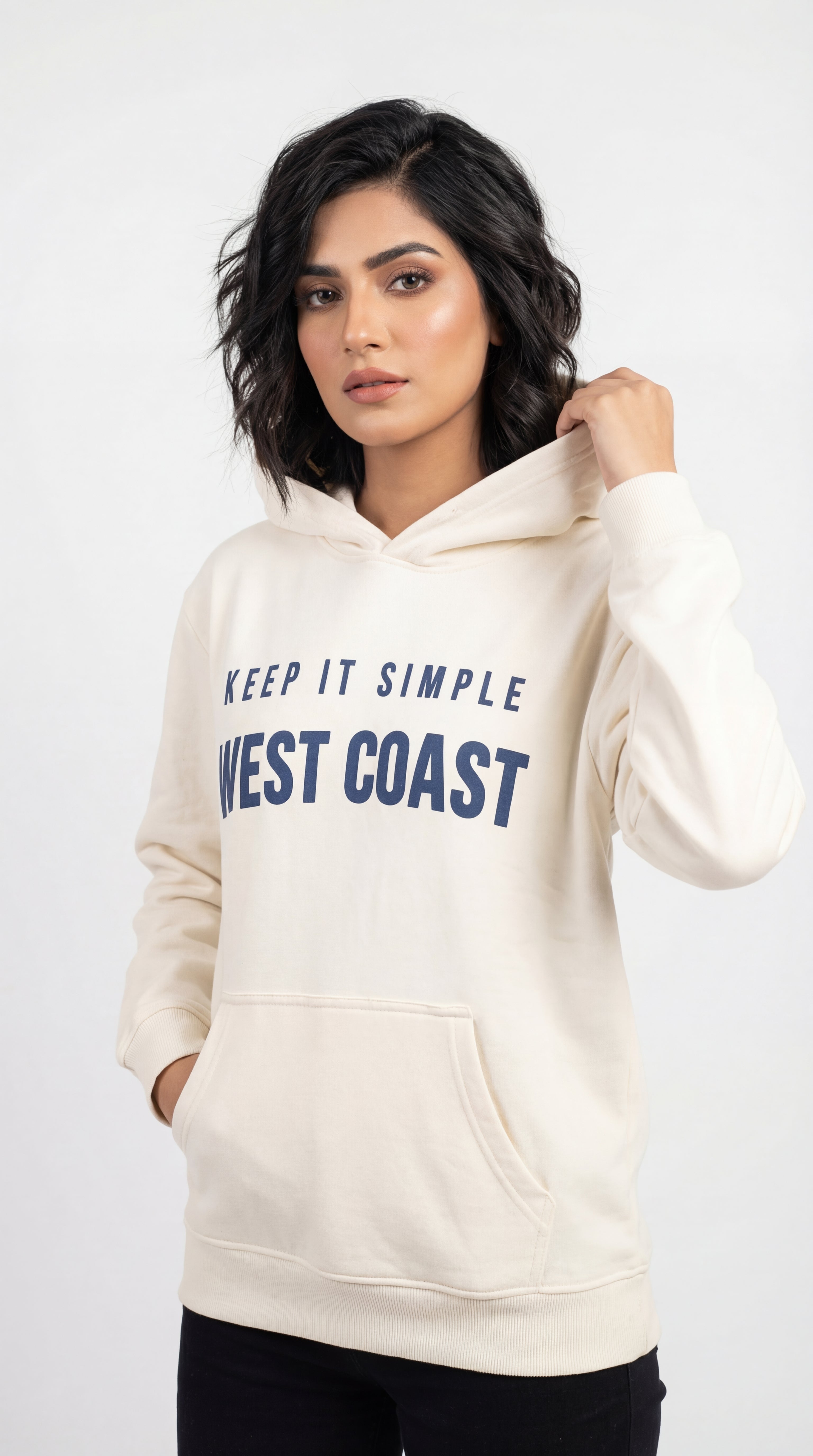 White Everyday Essential Hoodie