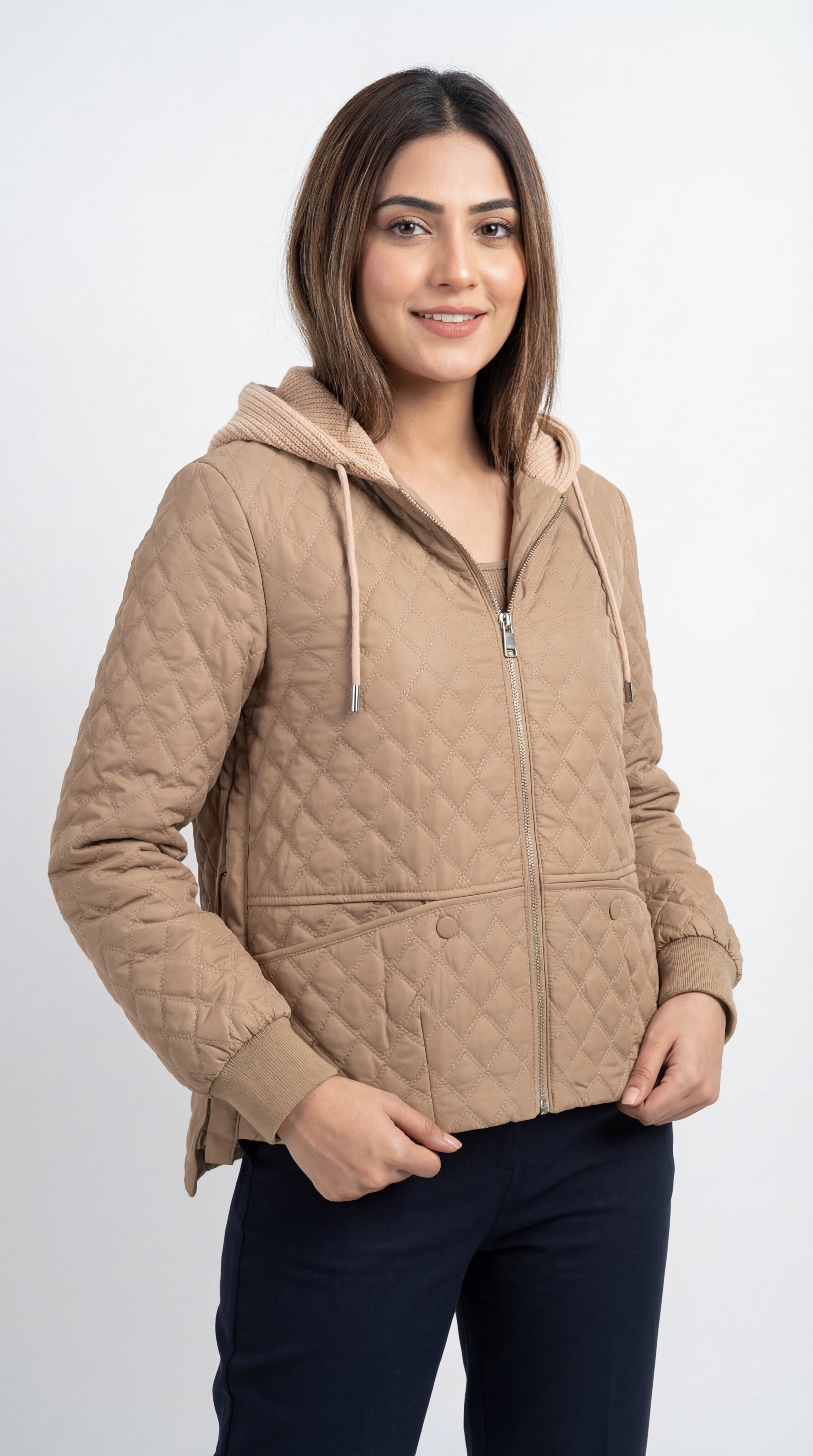 Quilted Hooded Jacket