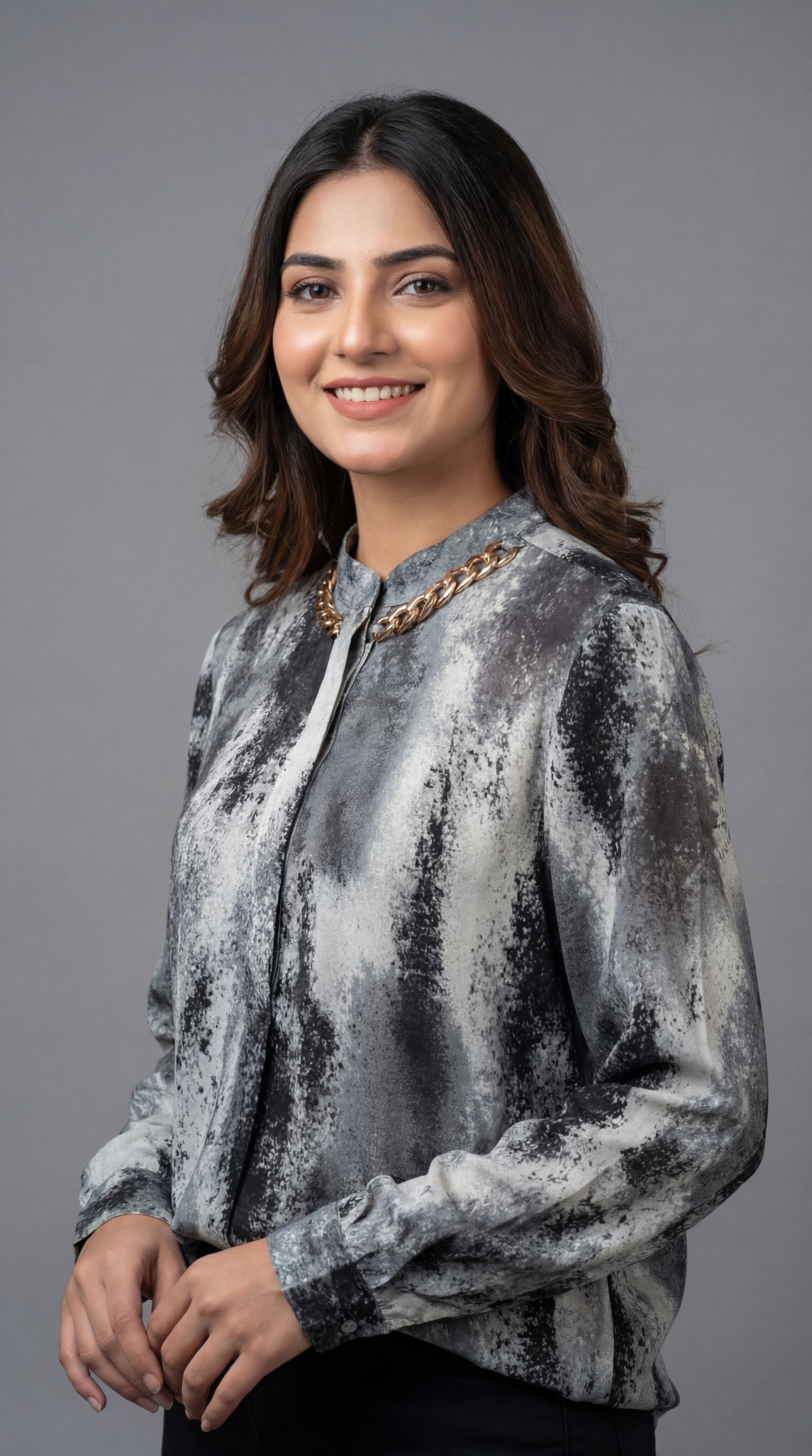 Abstract Chain Blouse