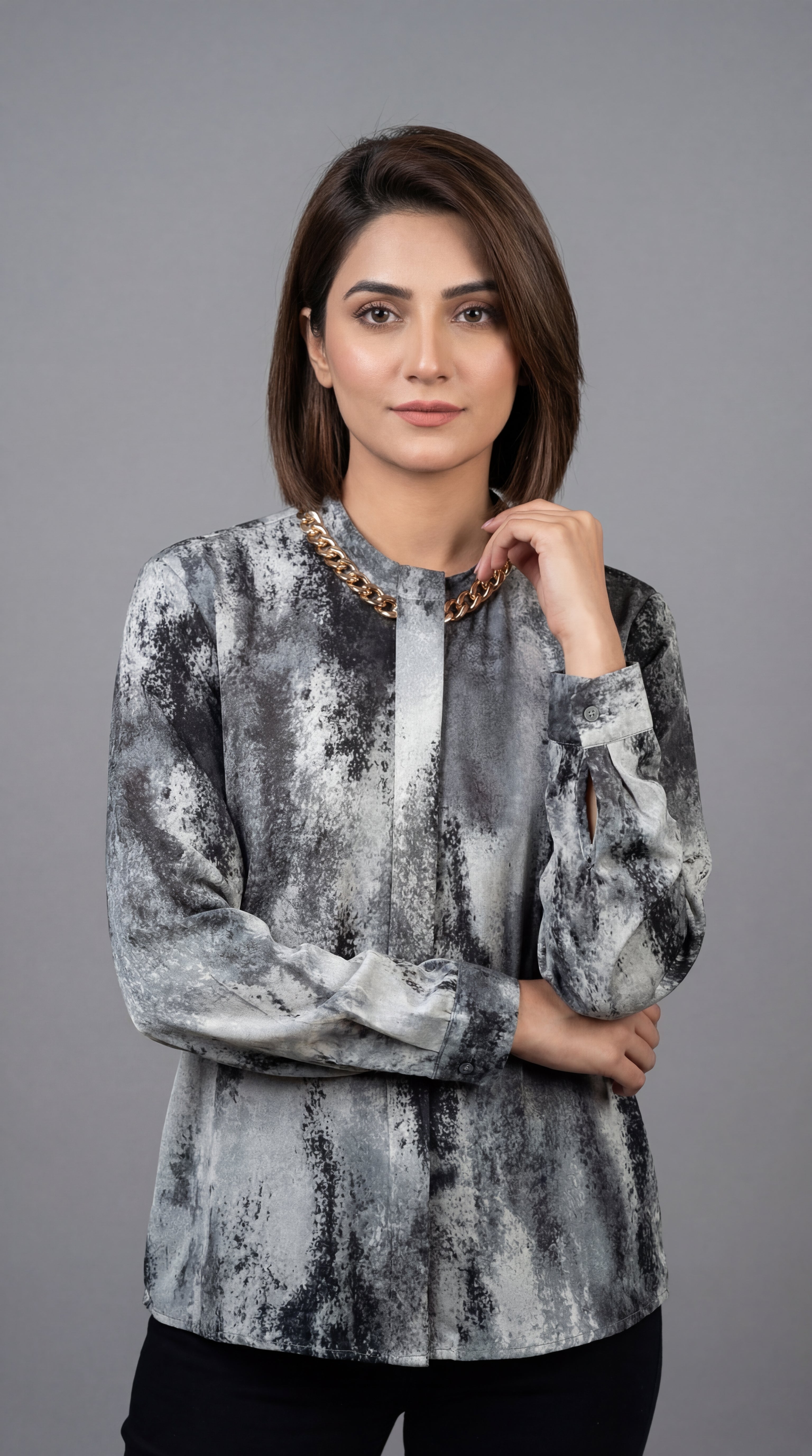 Abstract Chain Blouse