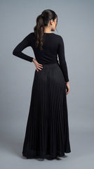 Black Pleated Skirt