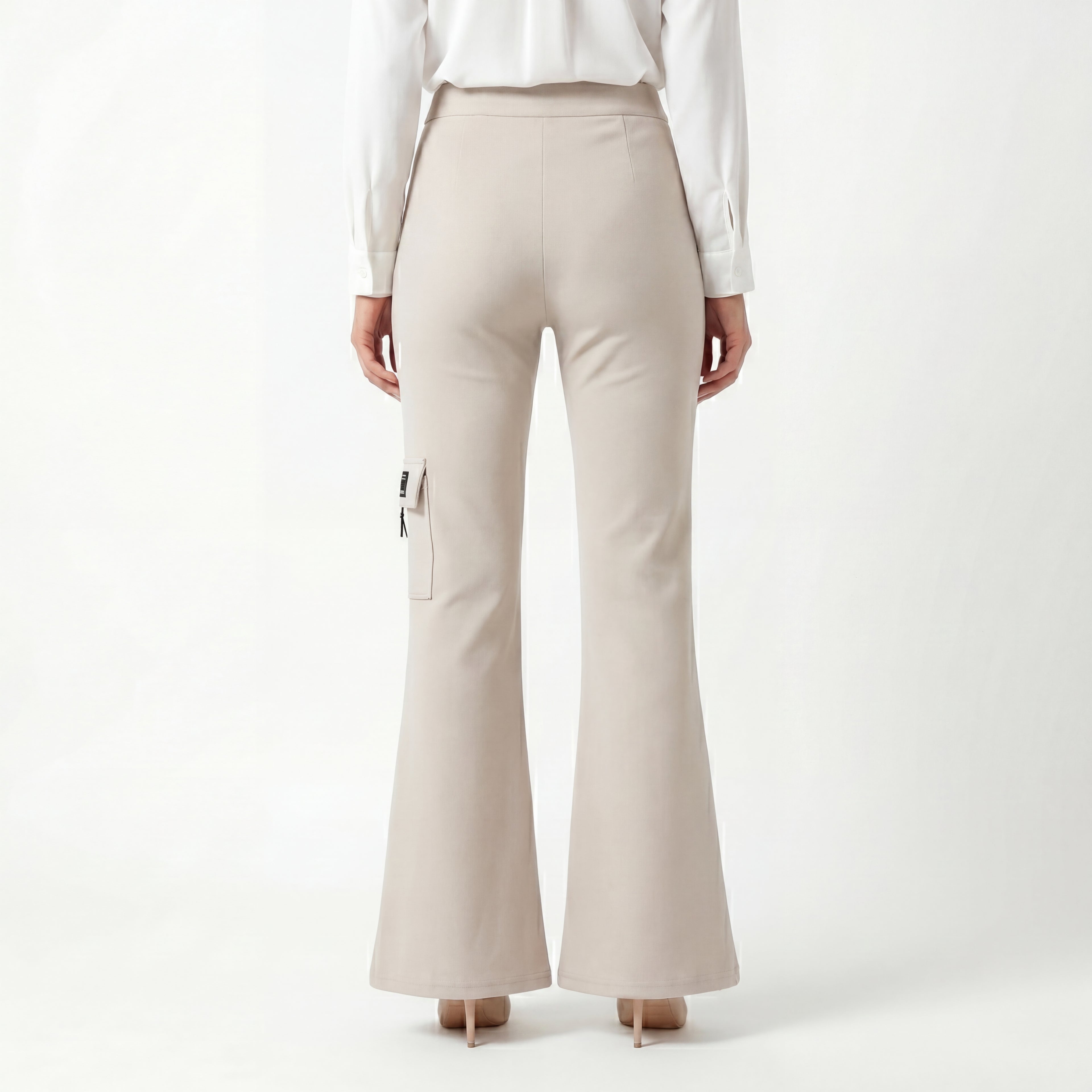 Stone Utility Flare Trouser